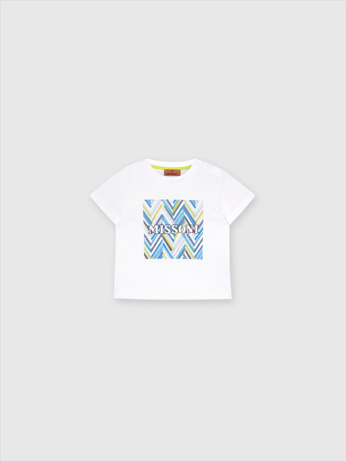 Missoni T-shirt in jersey di cotone con logo Saldi