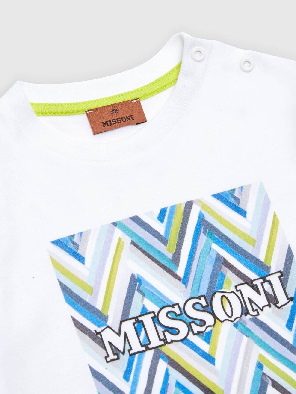 Missoni T-shirt in jersey di cotone con logo Saldi