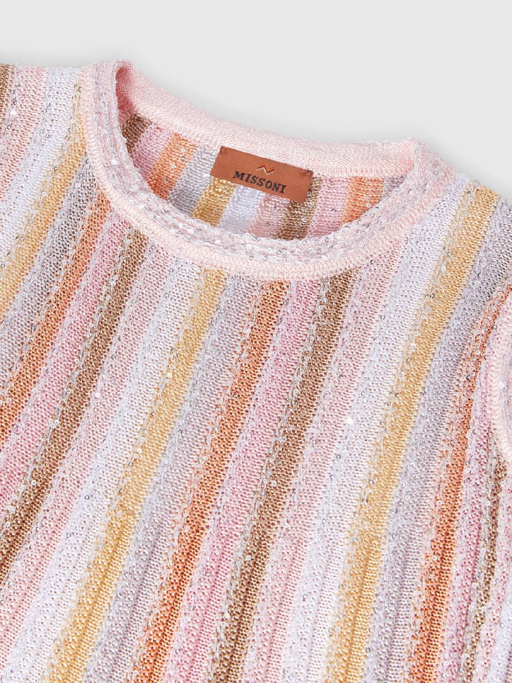 Missoni Top senza maniche in maglia di viscosa plissée con paillettes Hotsell