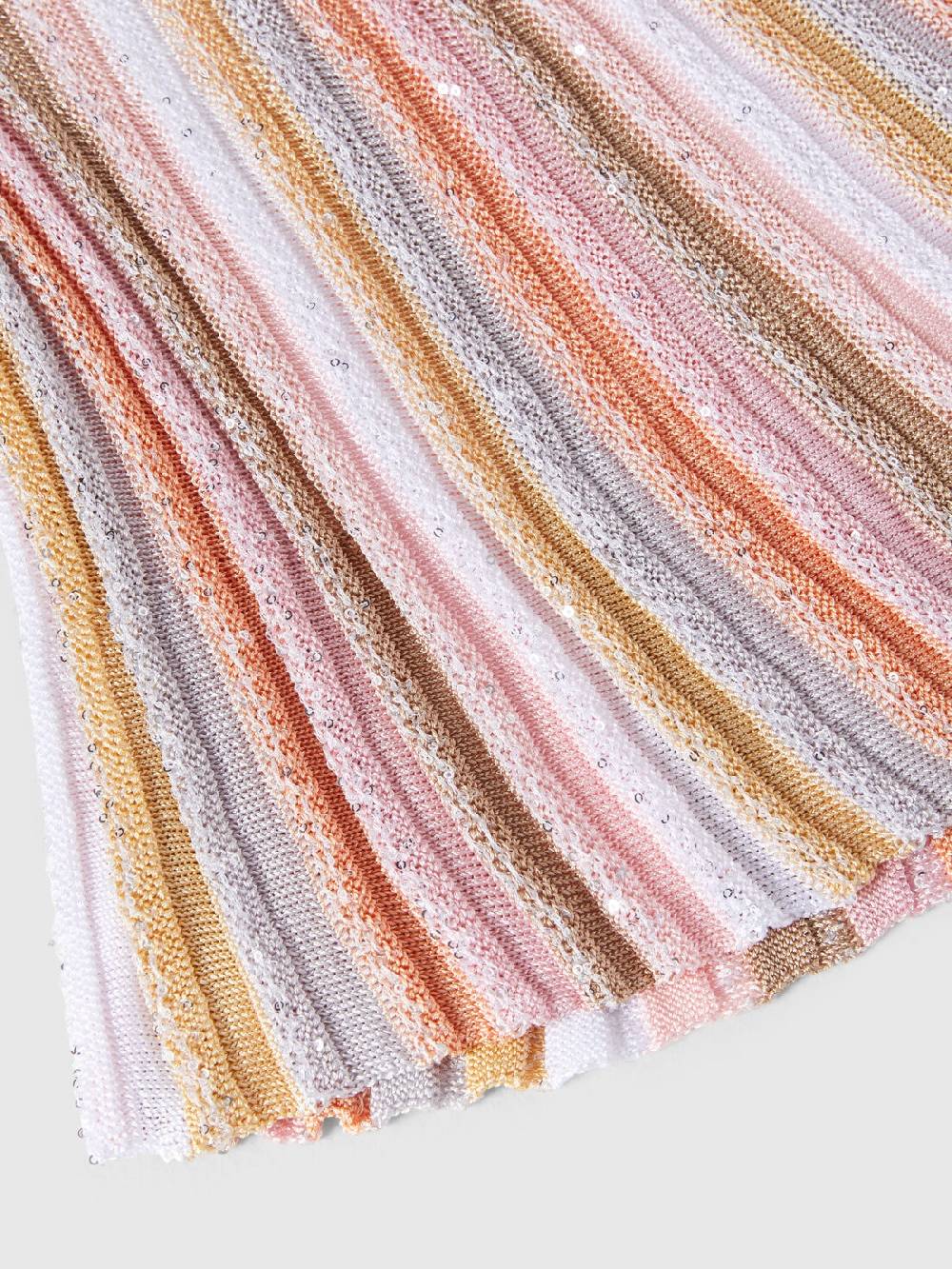 Missoni Top senza maniche in maglia di viscosa plissée con paillettes Hotsell