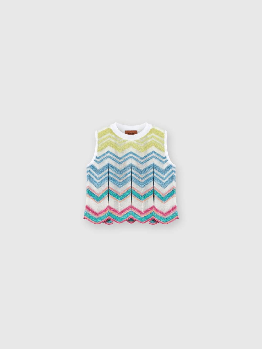 Missoni Top senza maniche in maglia di misto viscosa lamé Vendita Calda