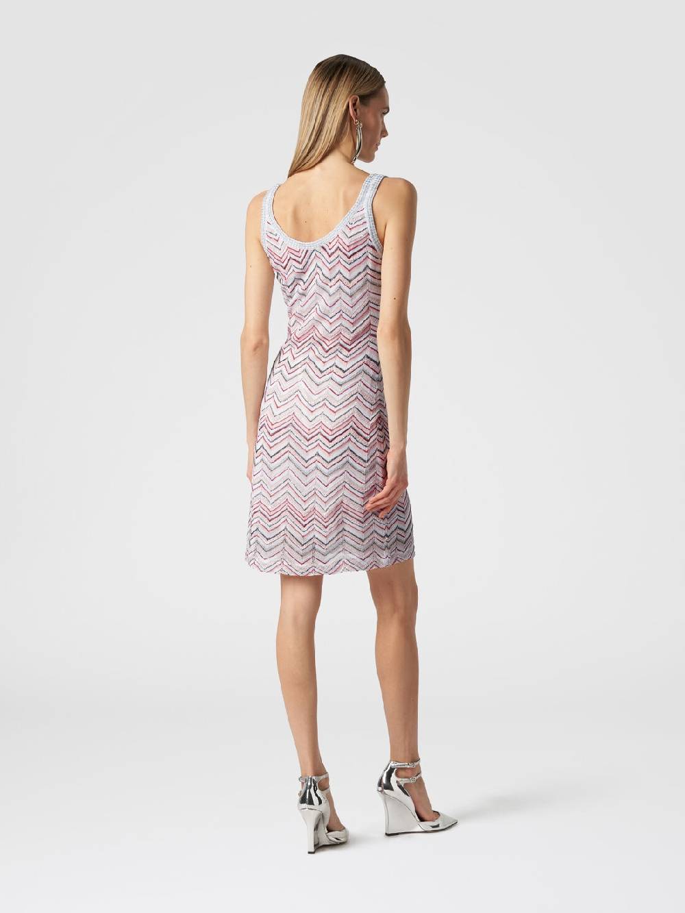 Missoni Mini-abito senza maniche in misto viscosa zig zag con paillettes I Più Venduti