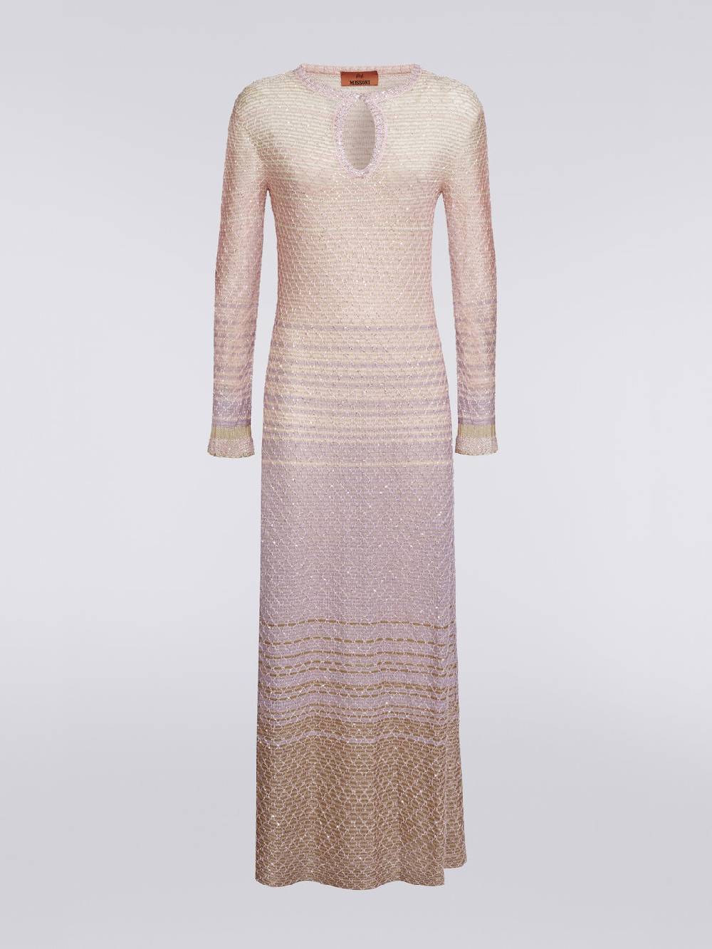 Missoni Abito lungo in maglia dégradé con paillettes Negozio