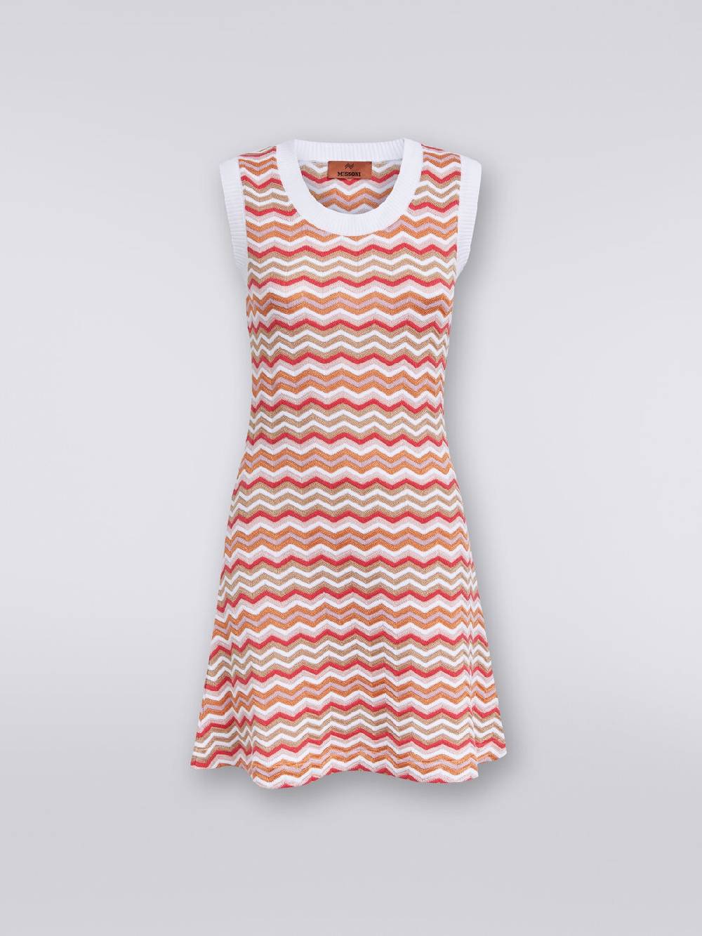 Missoni Abito senza maniche in maglia zig zag Italia