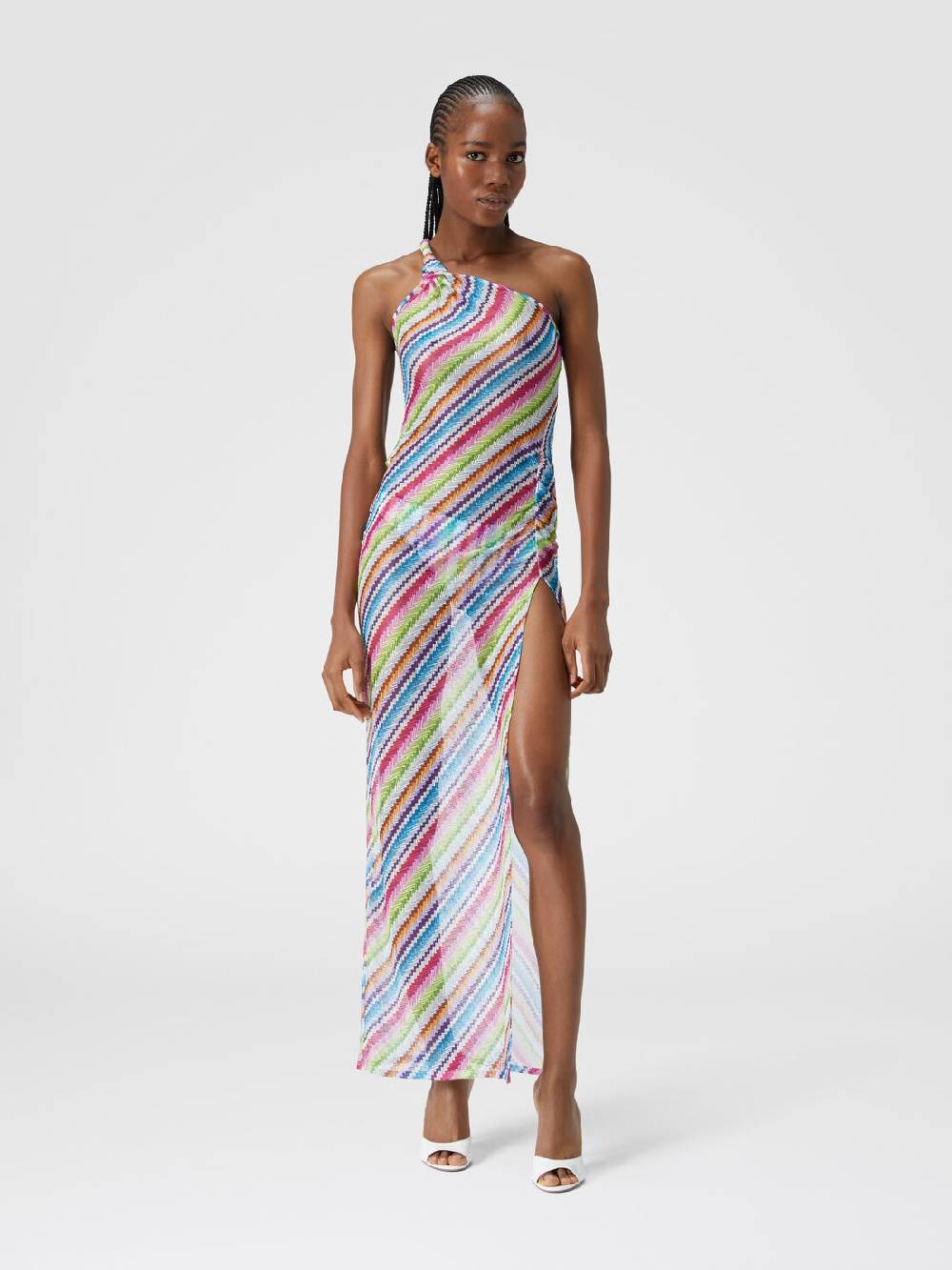 Missoni Abito copricostume stampa zig zag con scollatura a nodo Nuovo