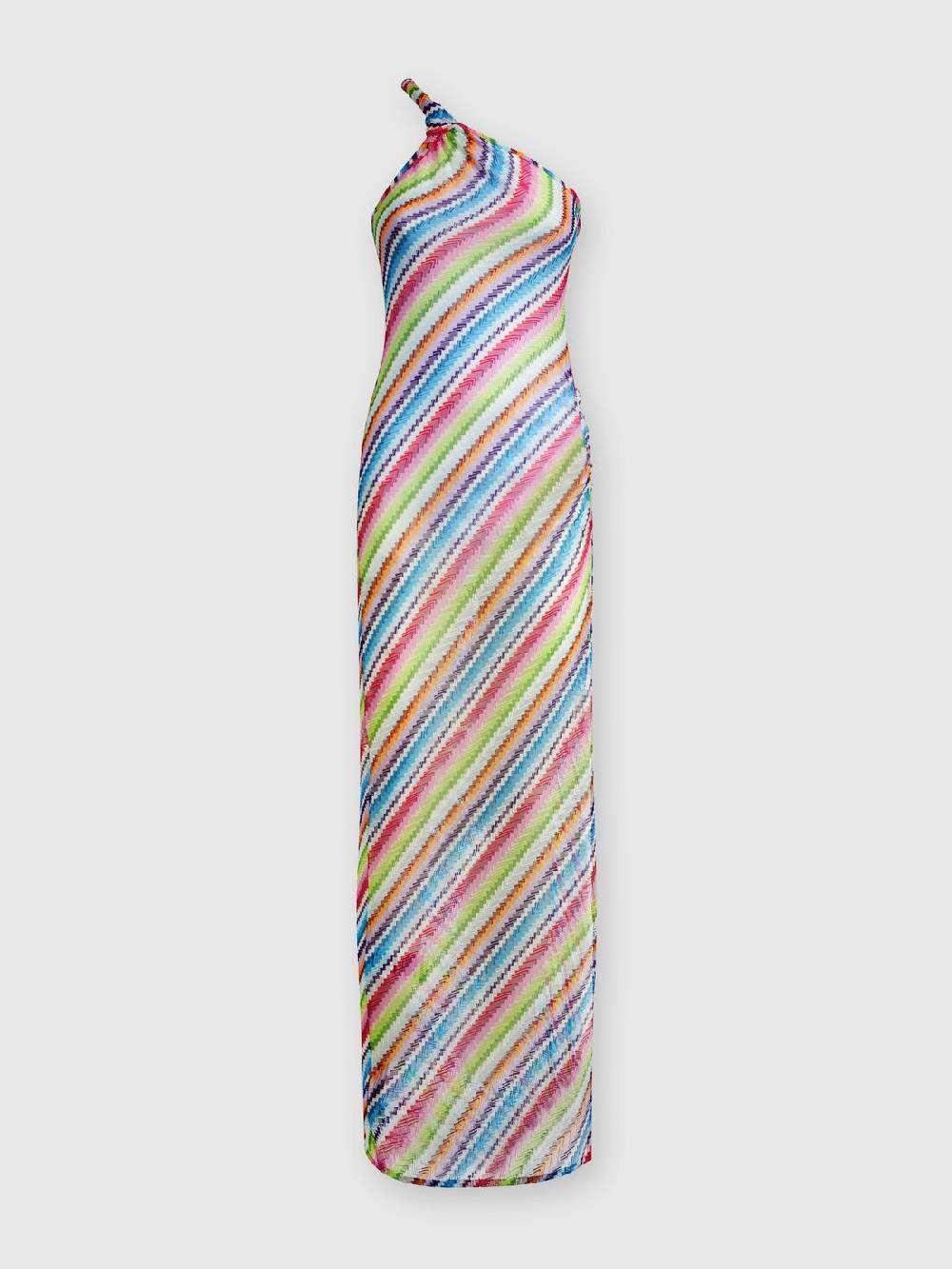 Missoni Abito copricostume stampa zig zag con scollatura a nodo Nuovo