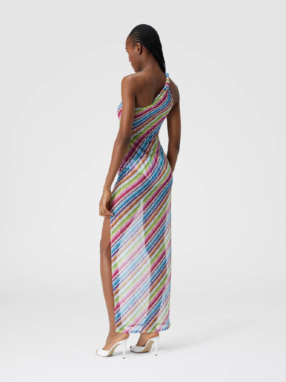 Missoni Abito copricostume stampa zig zag con scollatura a nodo Nuovo