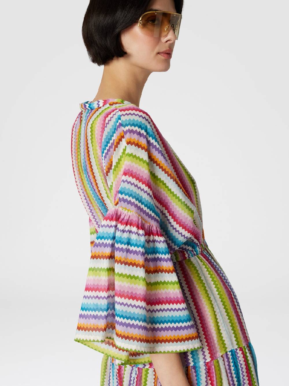 Missoni Abito copricostume lungo a balze stampa zig zag Qualità