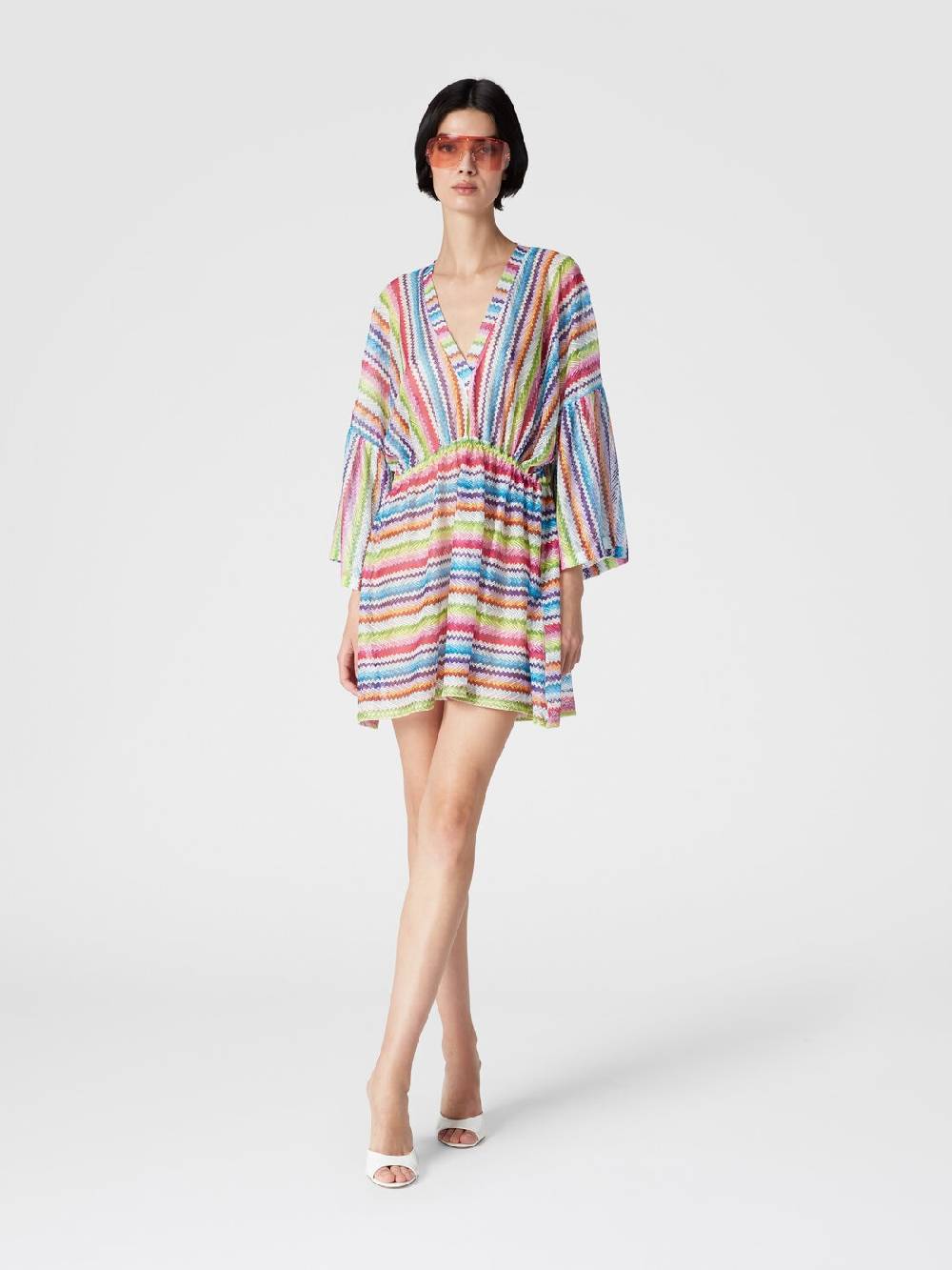 Missoni Caftano copricostume corto stampa zig zag Vendita