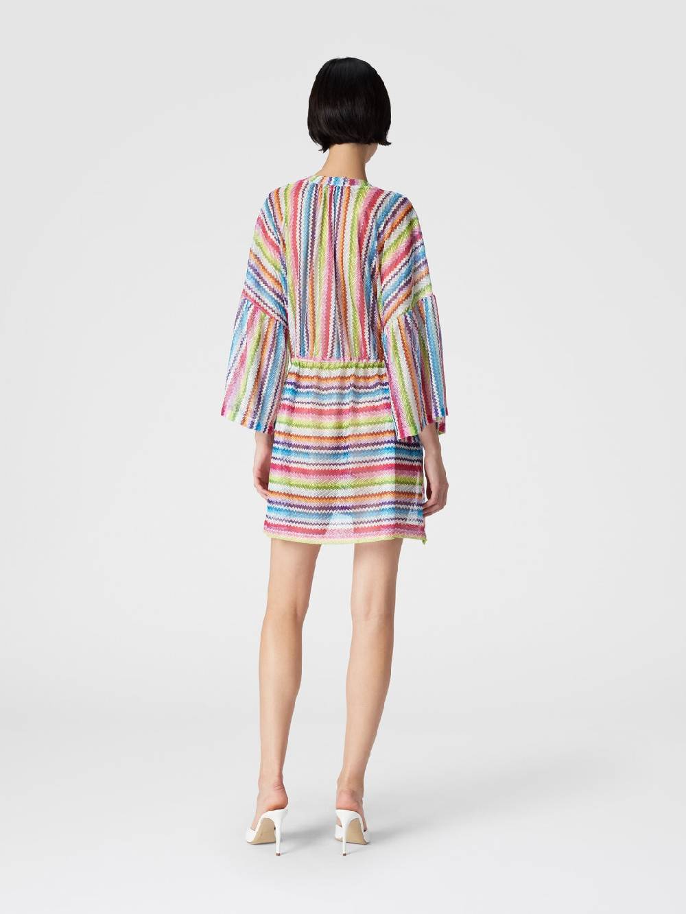 Missoni Caftano copricostume corto stampa zig zag Vendita