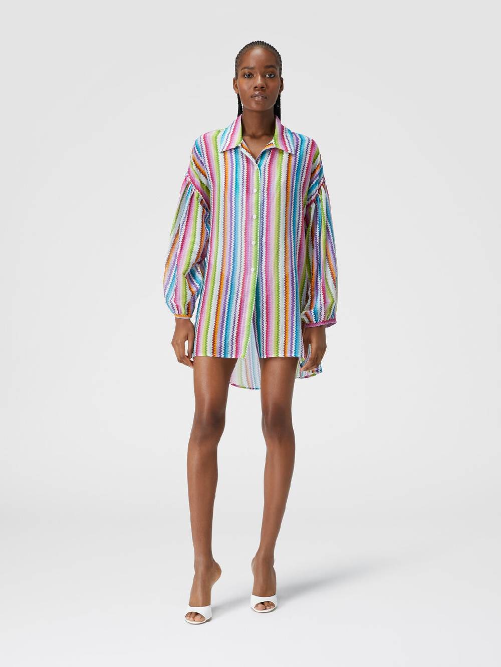 Missoni Camicia oversize in seta e cotone stampata Promozione