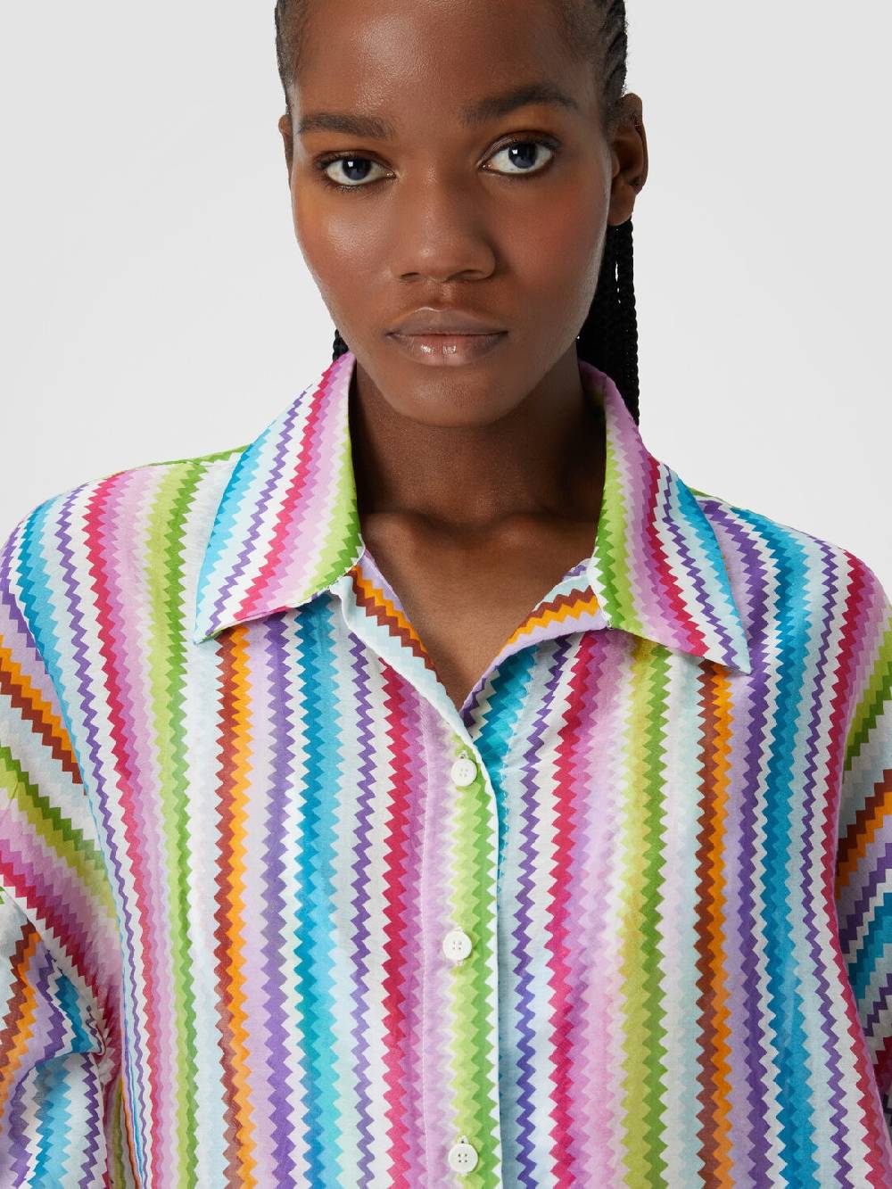 Missoni Camicia oversize in seta e cotone stampata Promozione