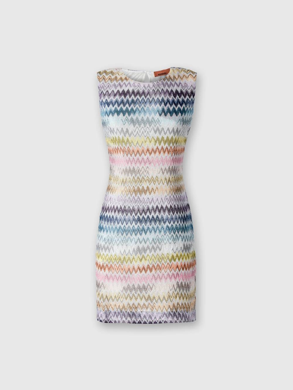 Missoni Mini-abito senza maniche in viscosa zig zag lamé Spedizione Gratuita