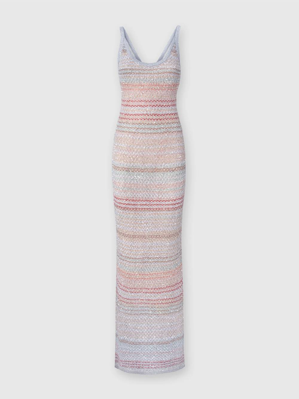 Missoni Abito lungo in maglia zig zag con trama effetto uncinetto Promozione Limitata
