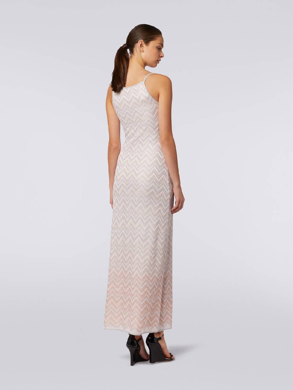 Missoni Abito lungo senza maniche in viscosa lamé zig zag Convenienza