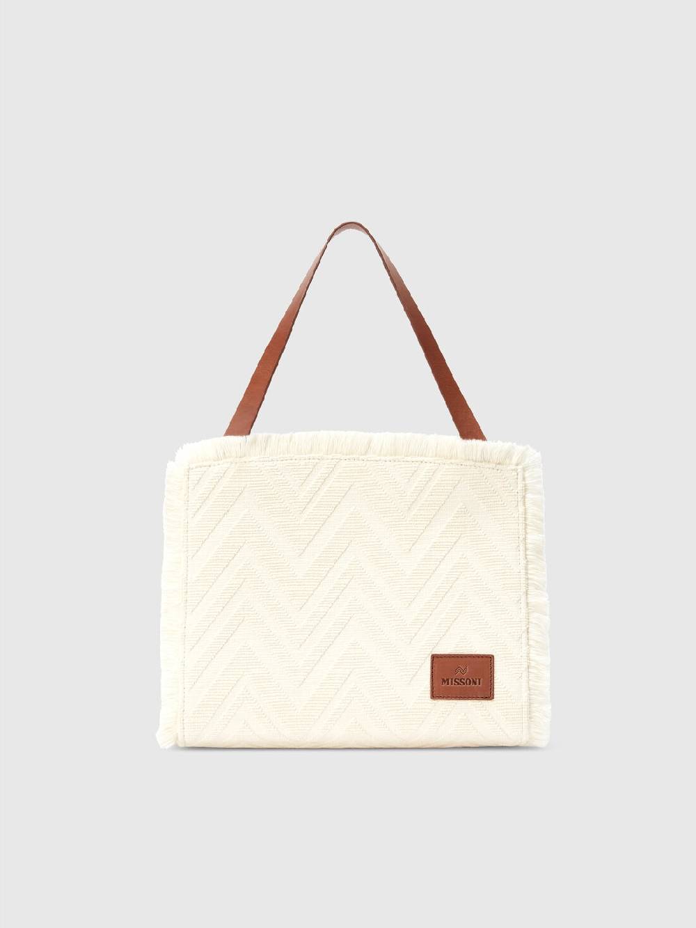 Missoni Tote bag in misto cotone chevron Presa