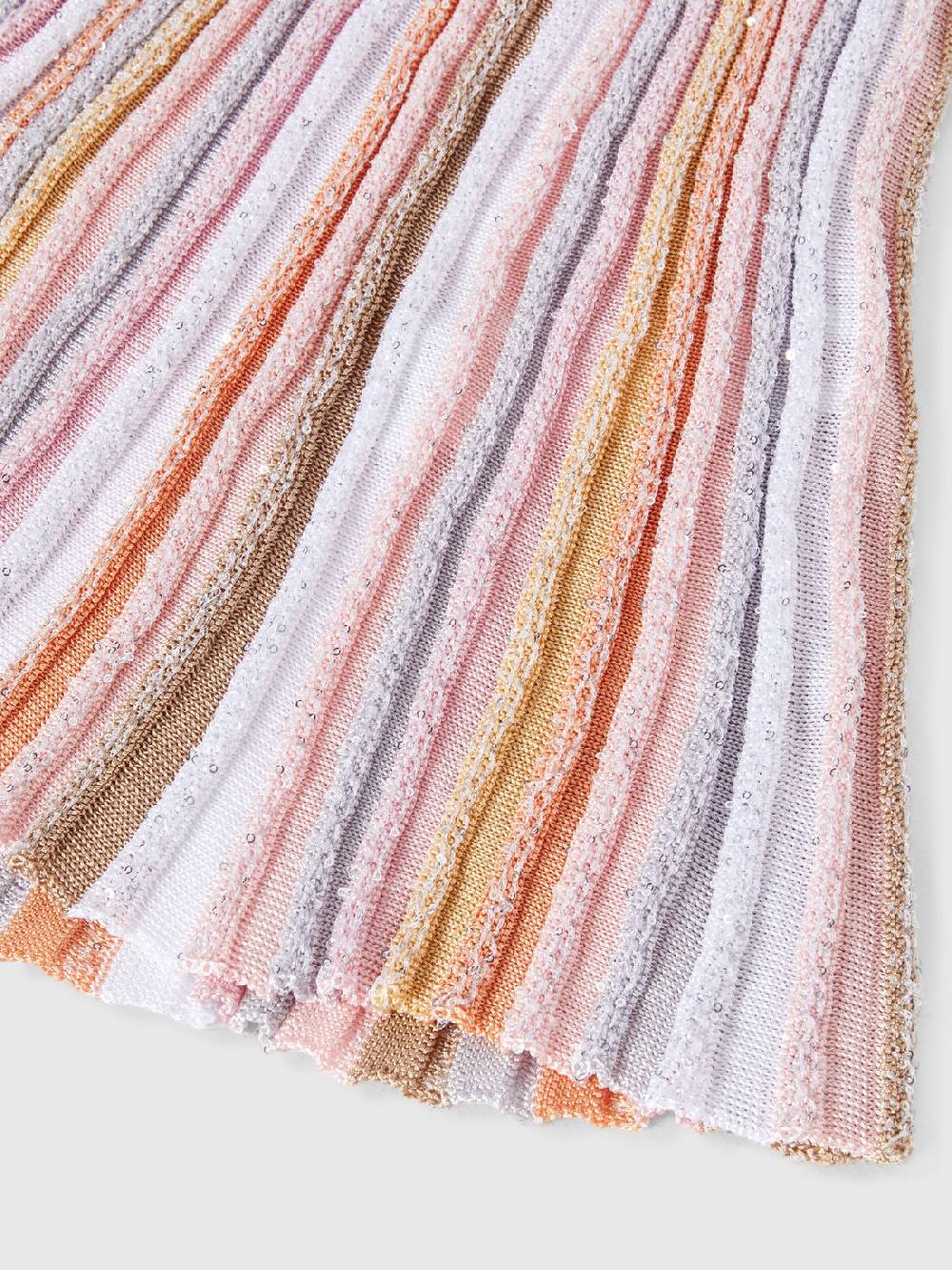 Missoni Abito a maniche corte in maglia di viscosa plissée Economico