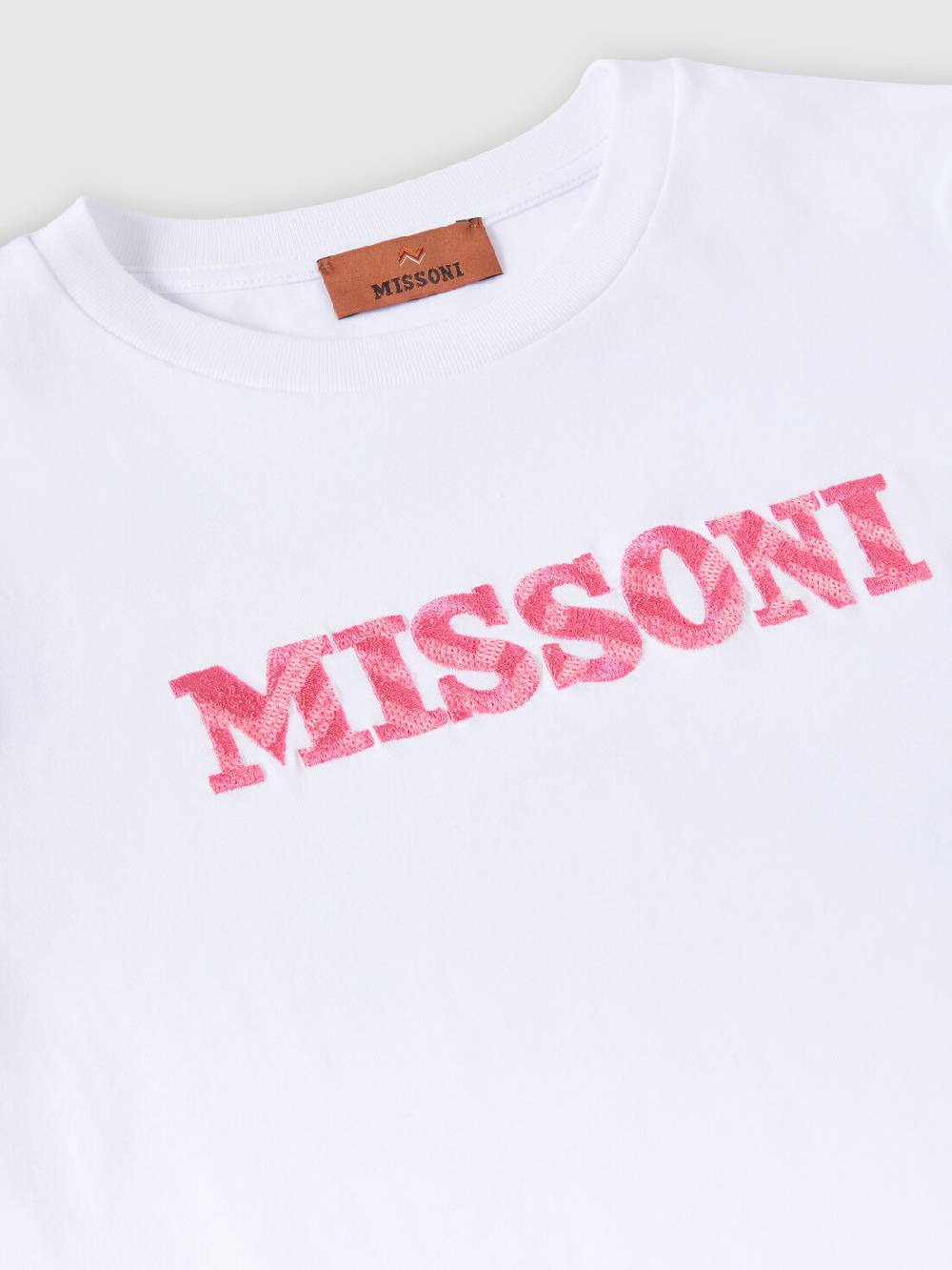 Missoni T-shirt a maniche corte in cotone con scritta logo Hotsell