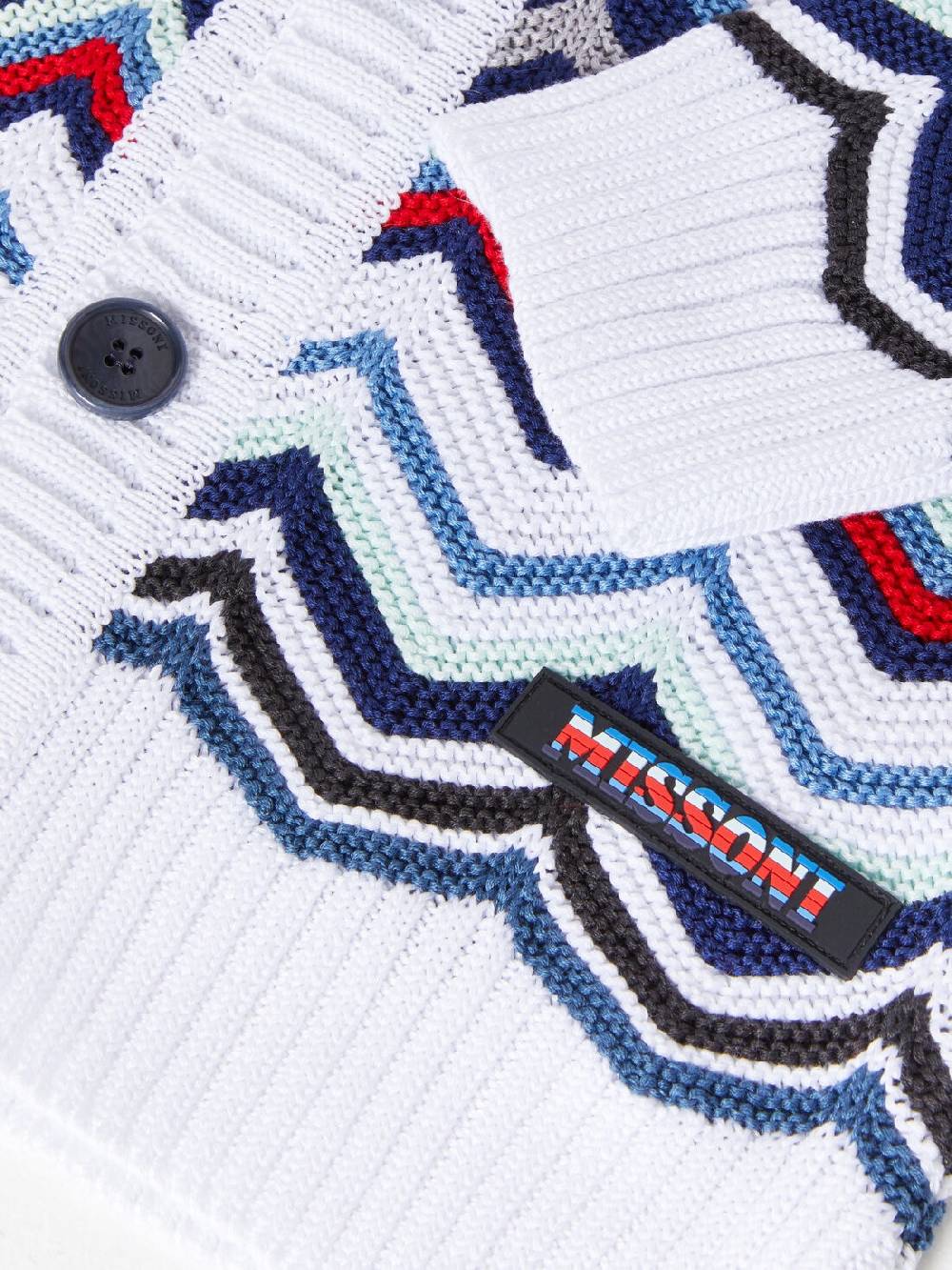 Missoni Cardigan in maglia di cotone chevron Vendita Calda