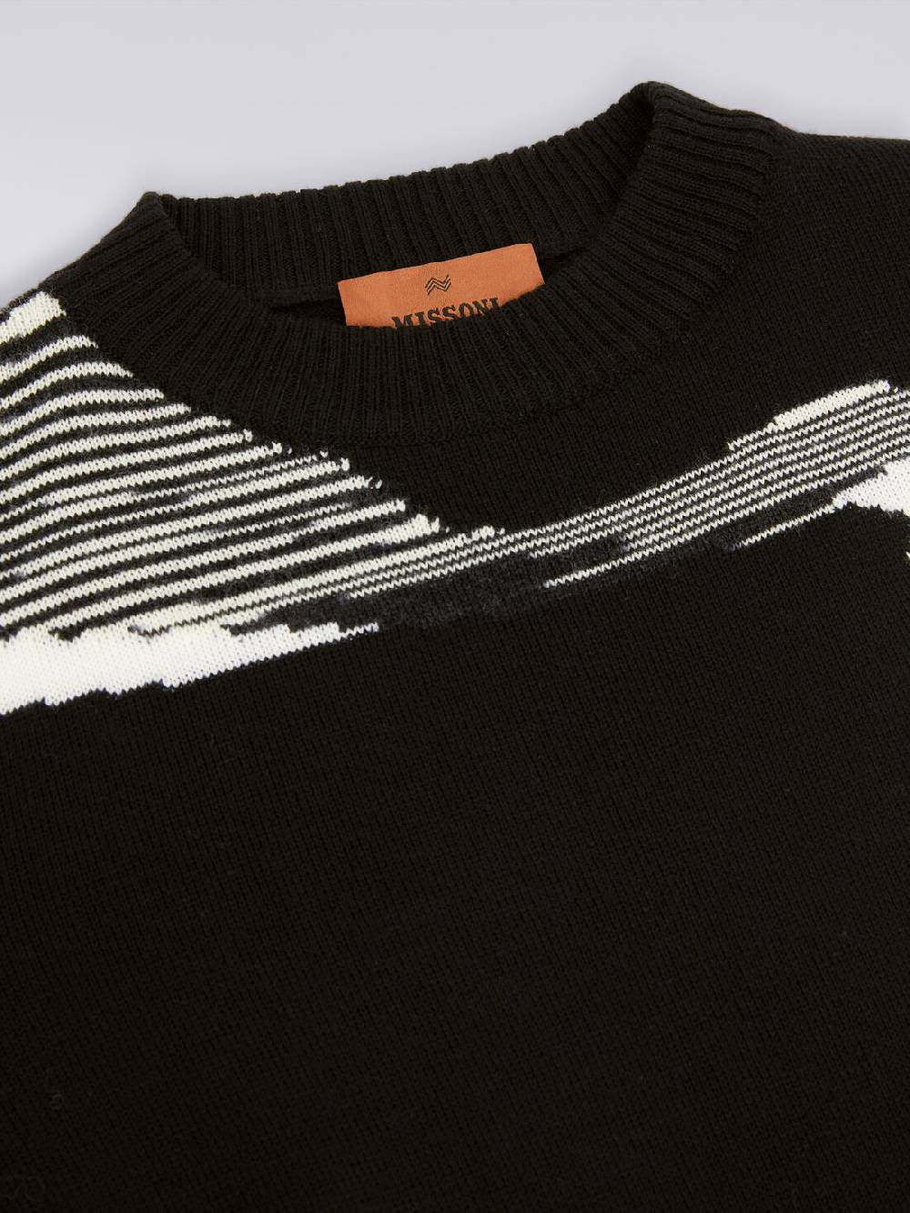 Missoni Maglia girocollo in pura lana vergine Saldi Di Fabbrica