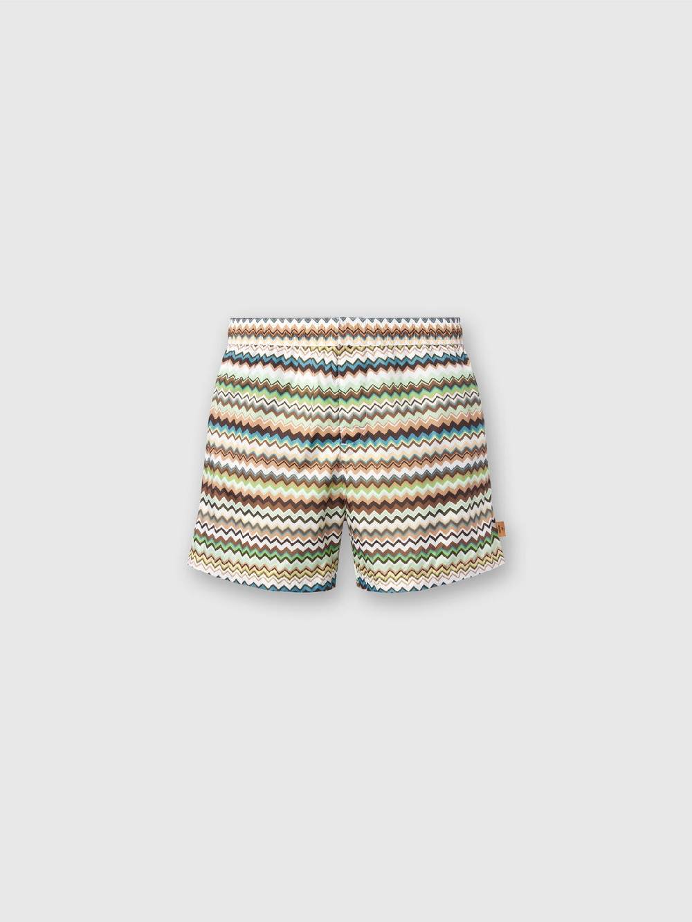 Missoni Boxer mare in nylon stampa zig zag I Più Venduti