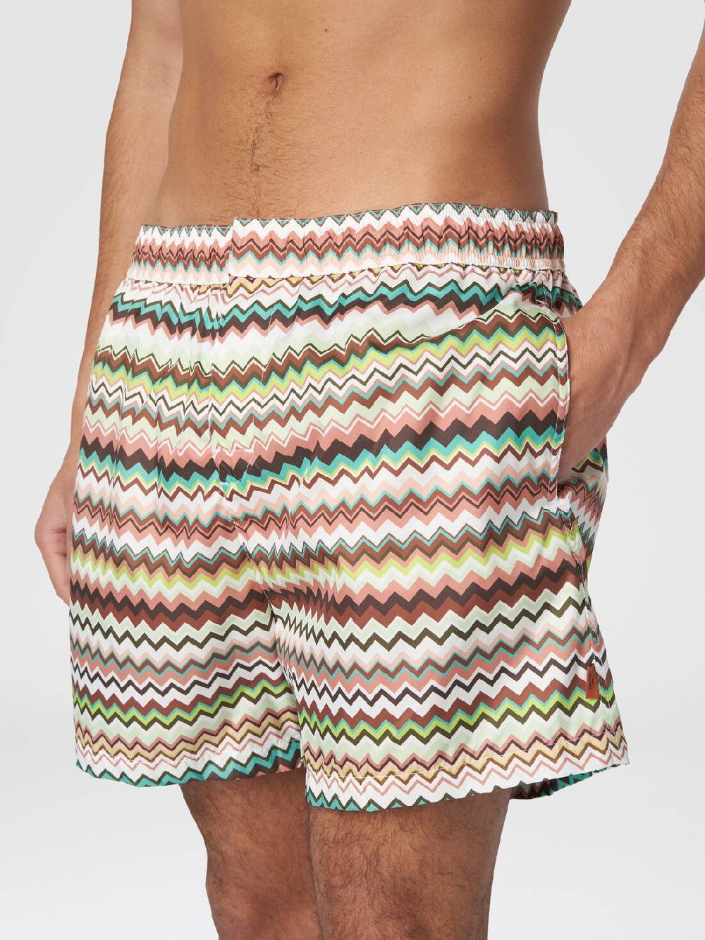 Missoni Boxer mare in nylon stampa zig zag I Più Venduti