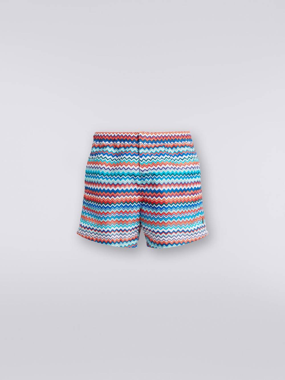 Missoni Boxer mare in nylon stampa zig zag In Saldo