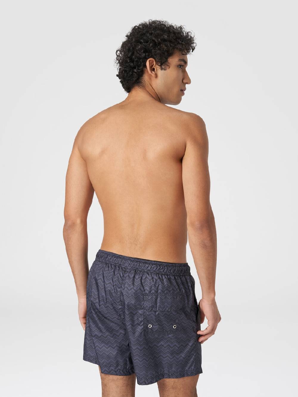 Missoni Boxer mare con stampa zig zag tonale Moda