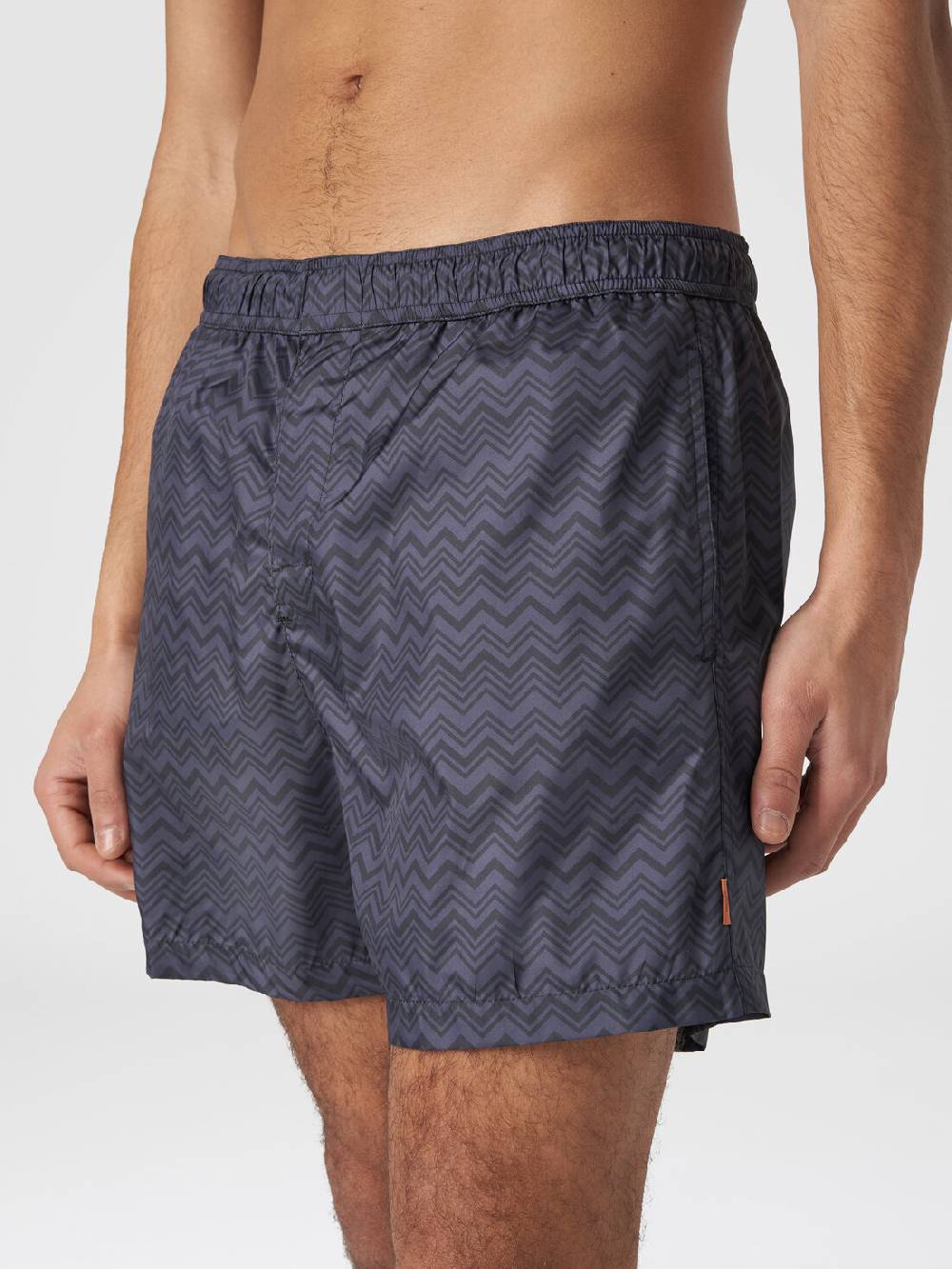 Missoni Boxer mare con stampa zig zag tonale Moda