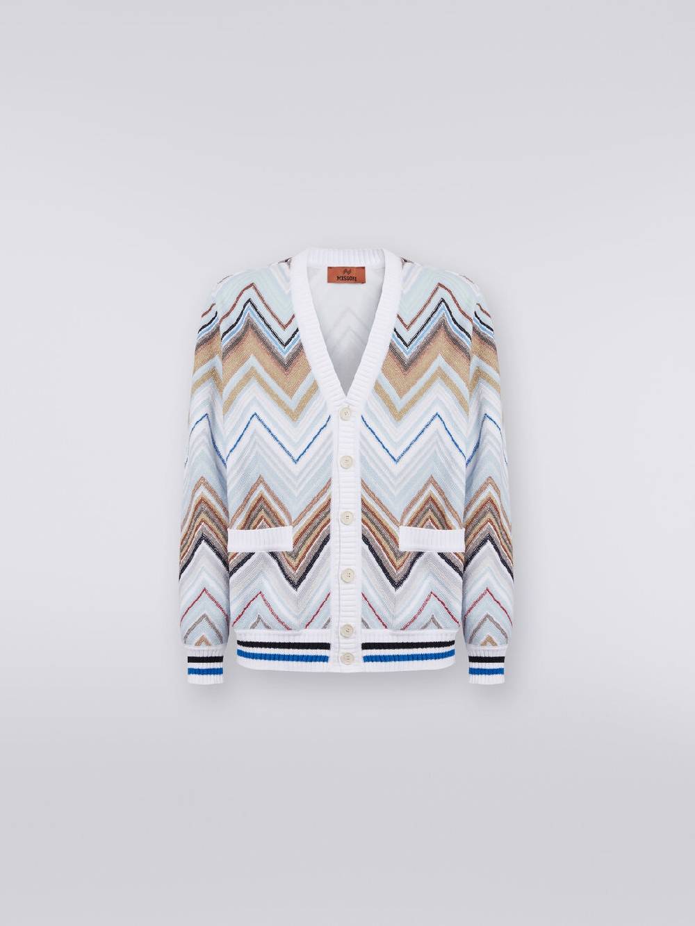 Missoni Cardigan in misto cotone chevron 2025