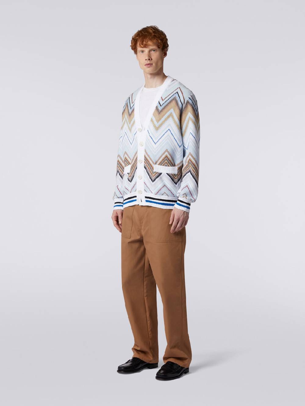 Missoni Cardigan in misto cotone chevron 2025