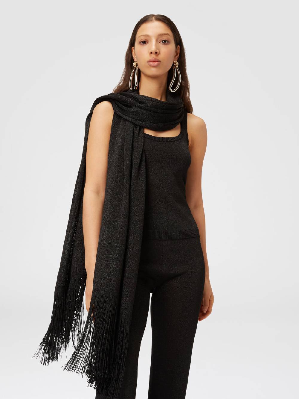 Missoni Stola in maglia di viscosa e nylon con frange Soddisfazione Garantita