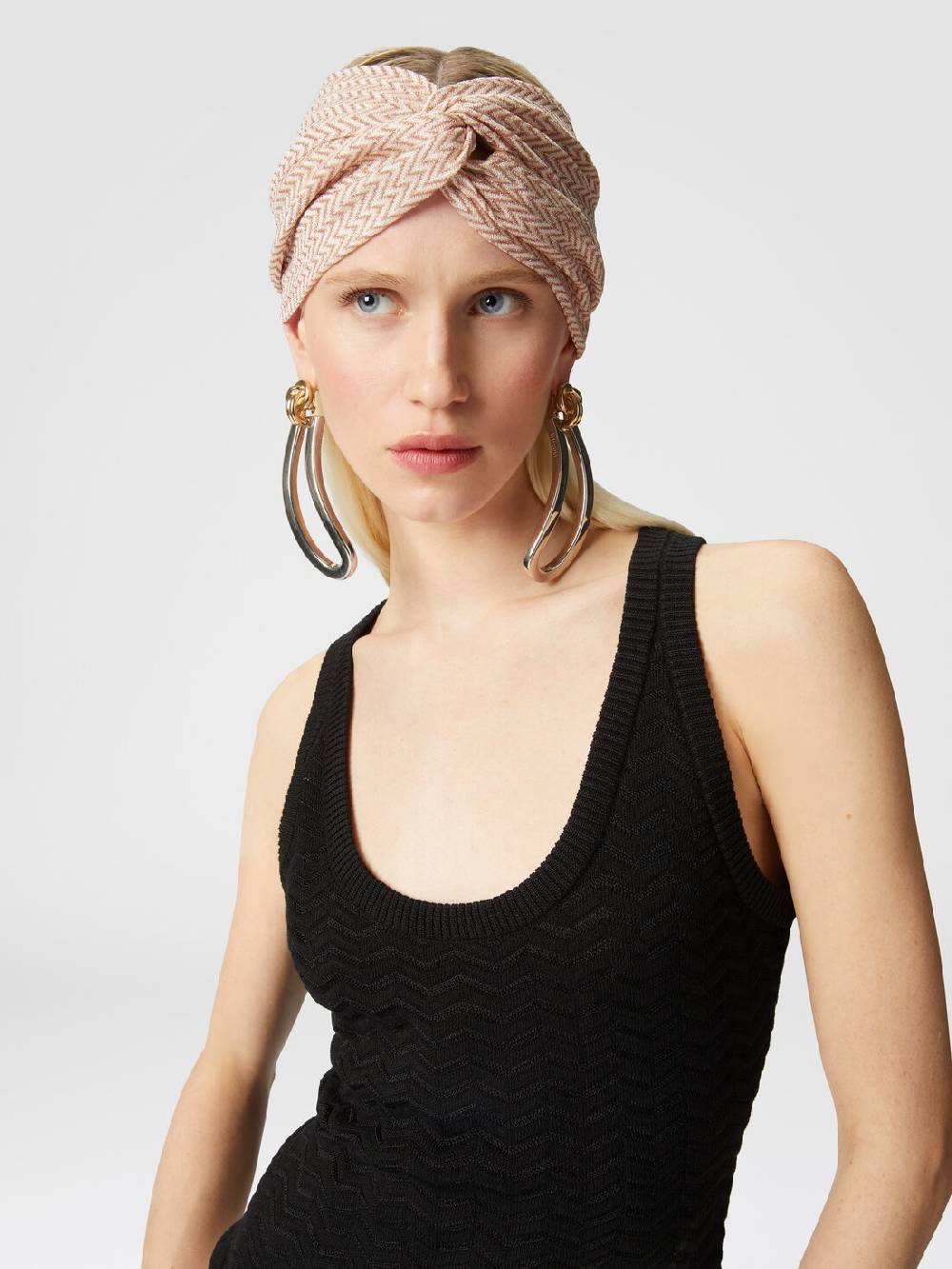 Missoni Fascia in viscosa chevron con lamé Qualità Garantita