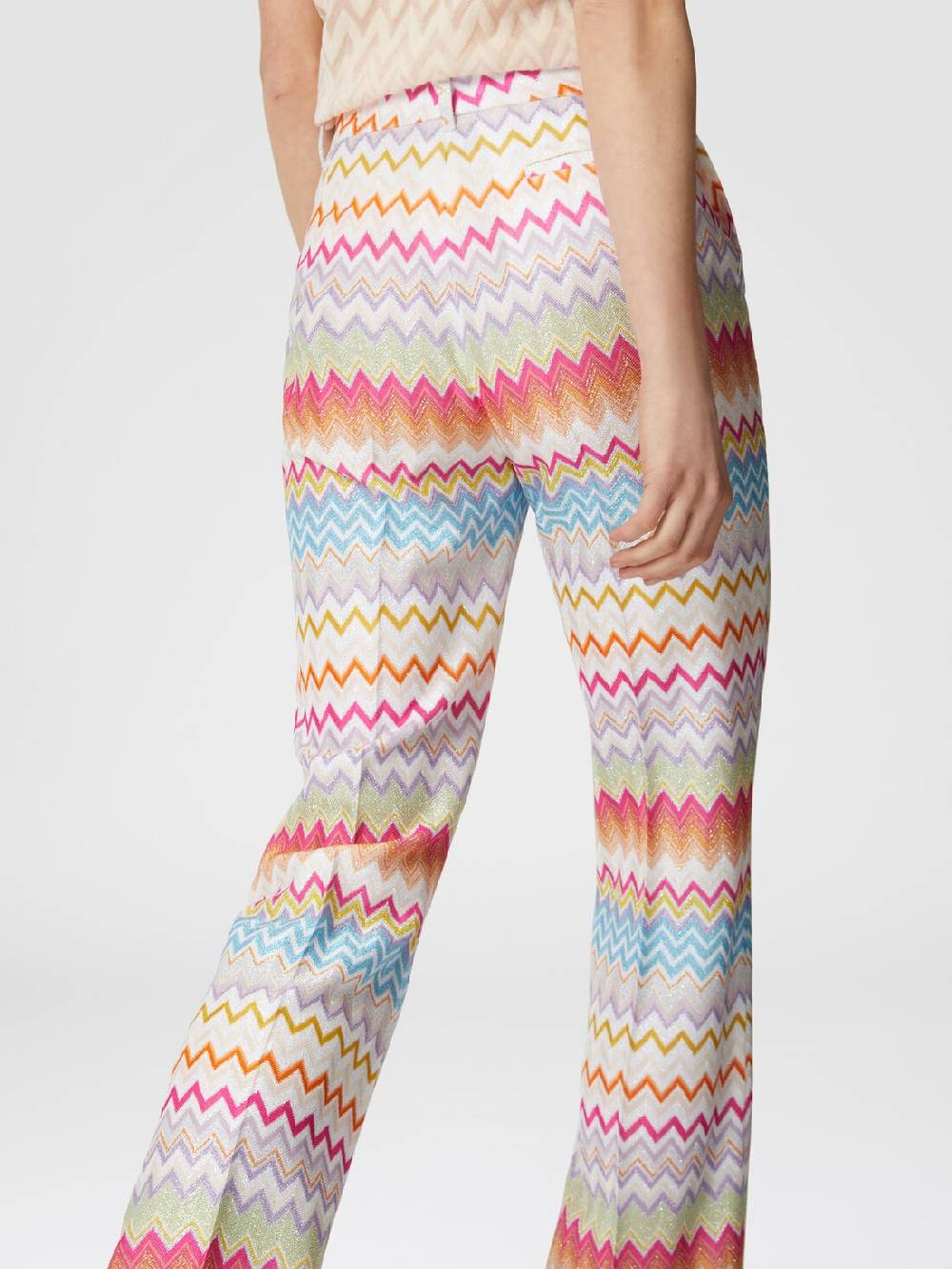Missoni Pantaloni capri in maglia chevron lamé con paillettes Affare Del Giorno