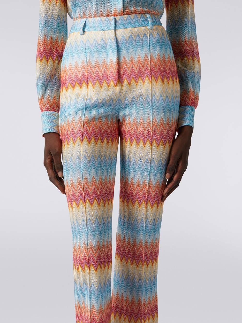 Missoni Pantaloni capri in viscosa chevron Sottocosto
