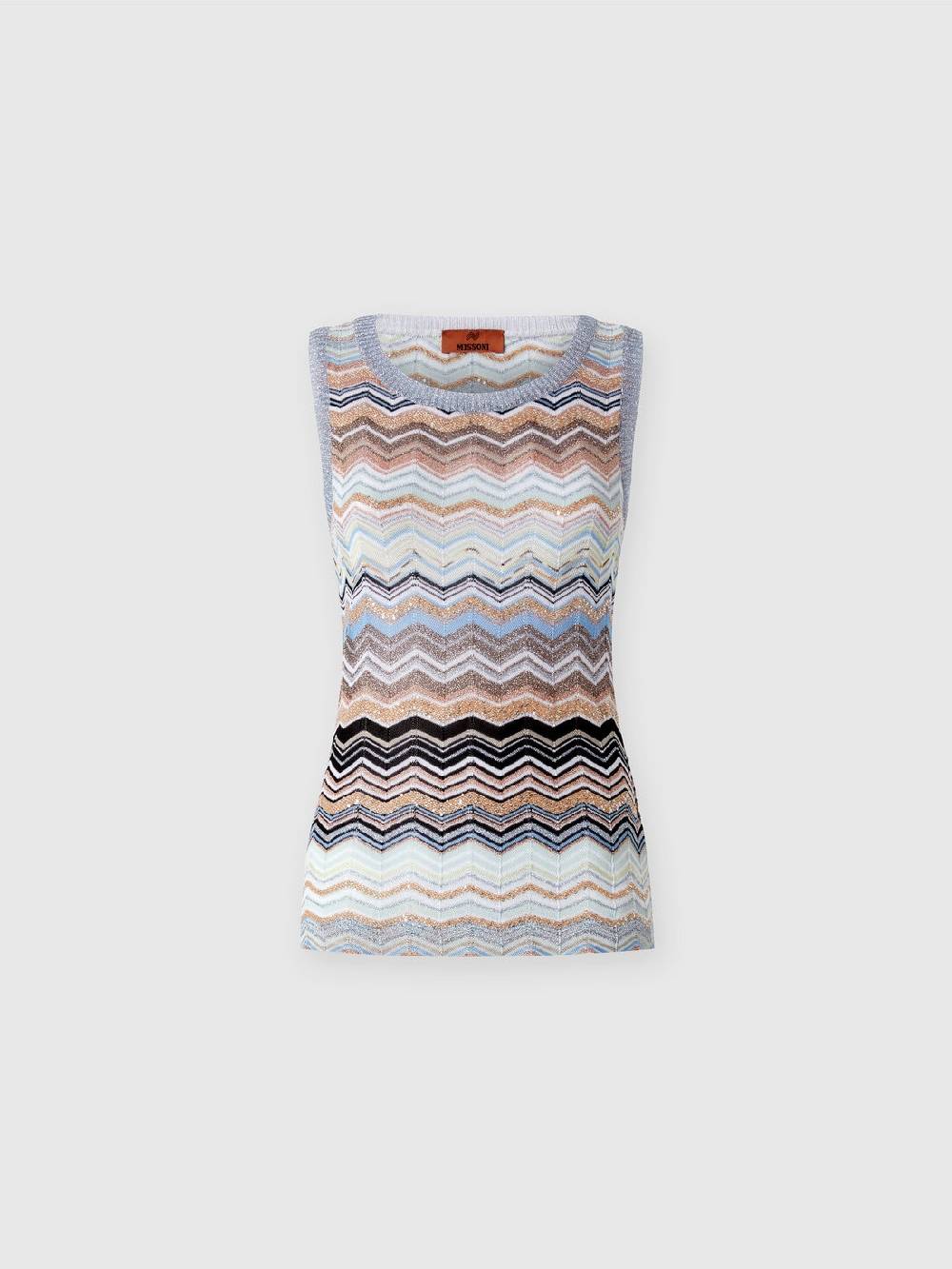 Missoni Top in maglia chevron lamé con paillettes Convenienza