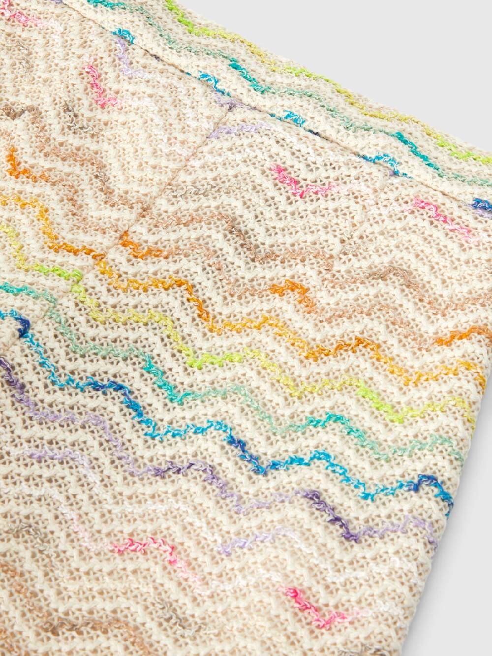 Missoni Gonna a portafoglio in misto cotone zig zag In Vendita