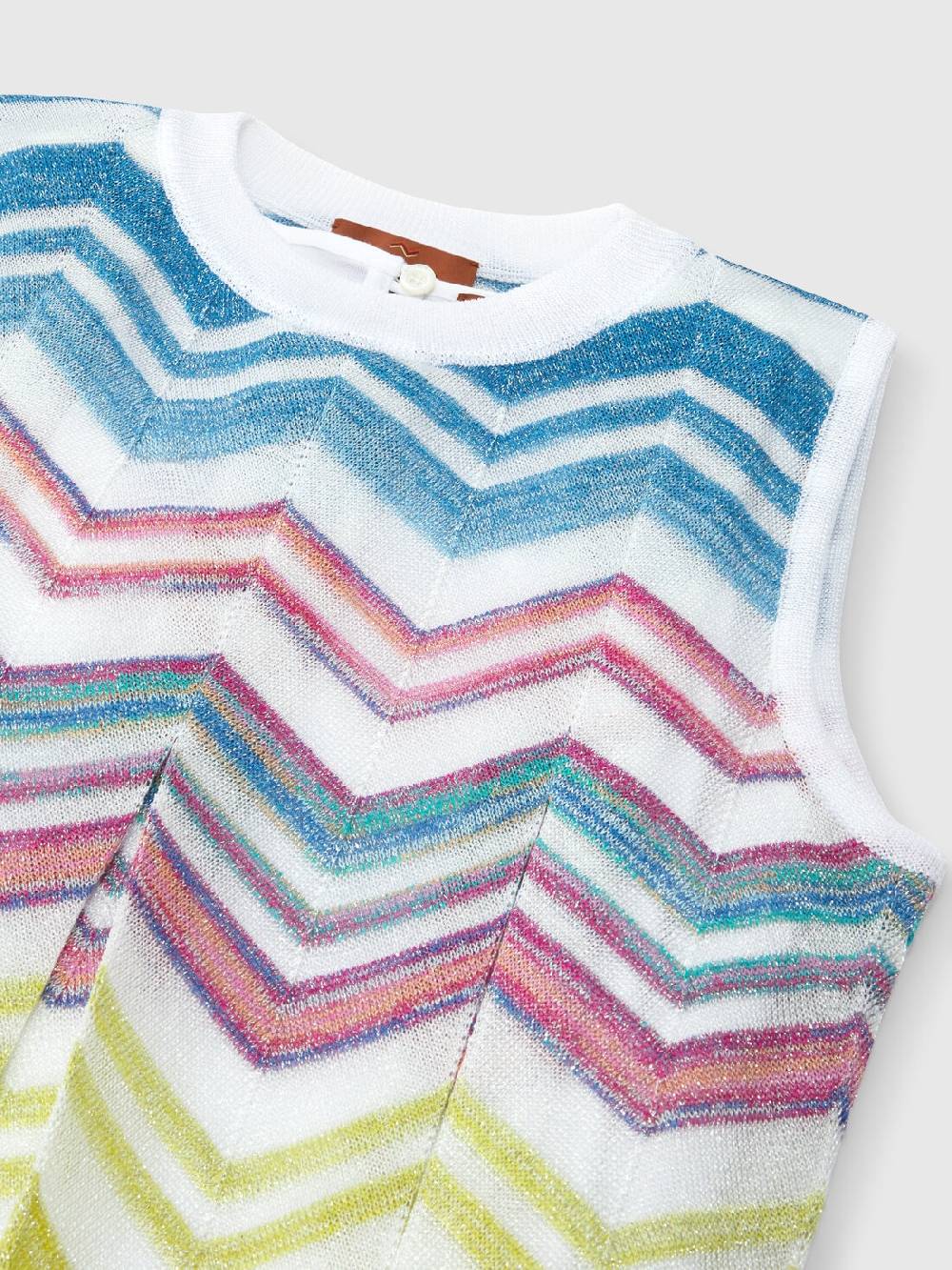 Missoni Abito in maglia di misto viscosa zig zag con lamé Saldi