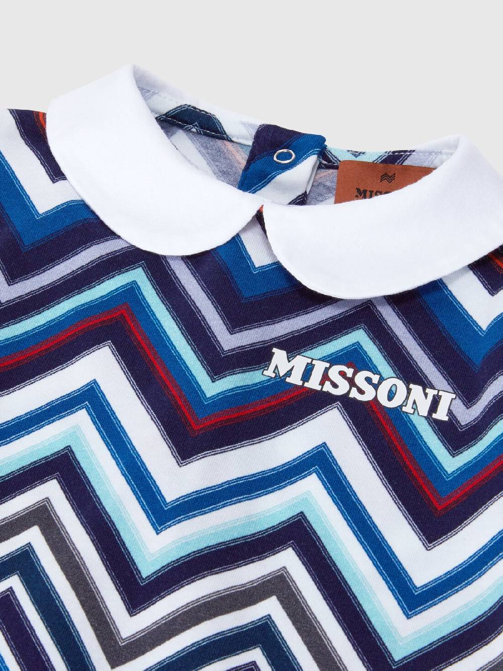 Missoni Set due pezzi con tutina e zuccotto in cotone chevron Ultimi due giorni