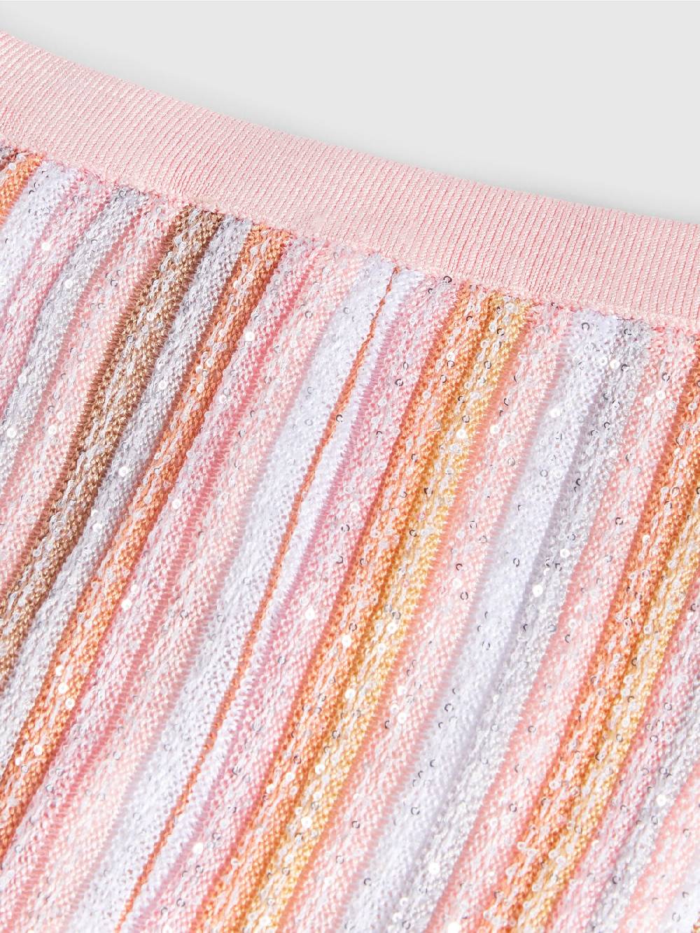Missoni Pantaloni in maglia di viscosa plissée con paillettes Saldi Di Fabbrica