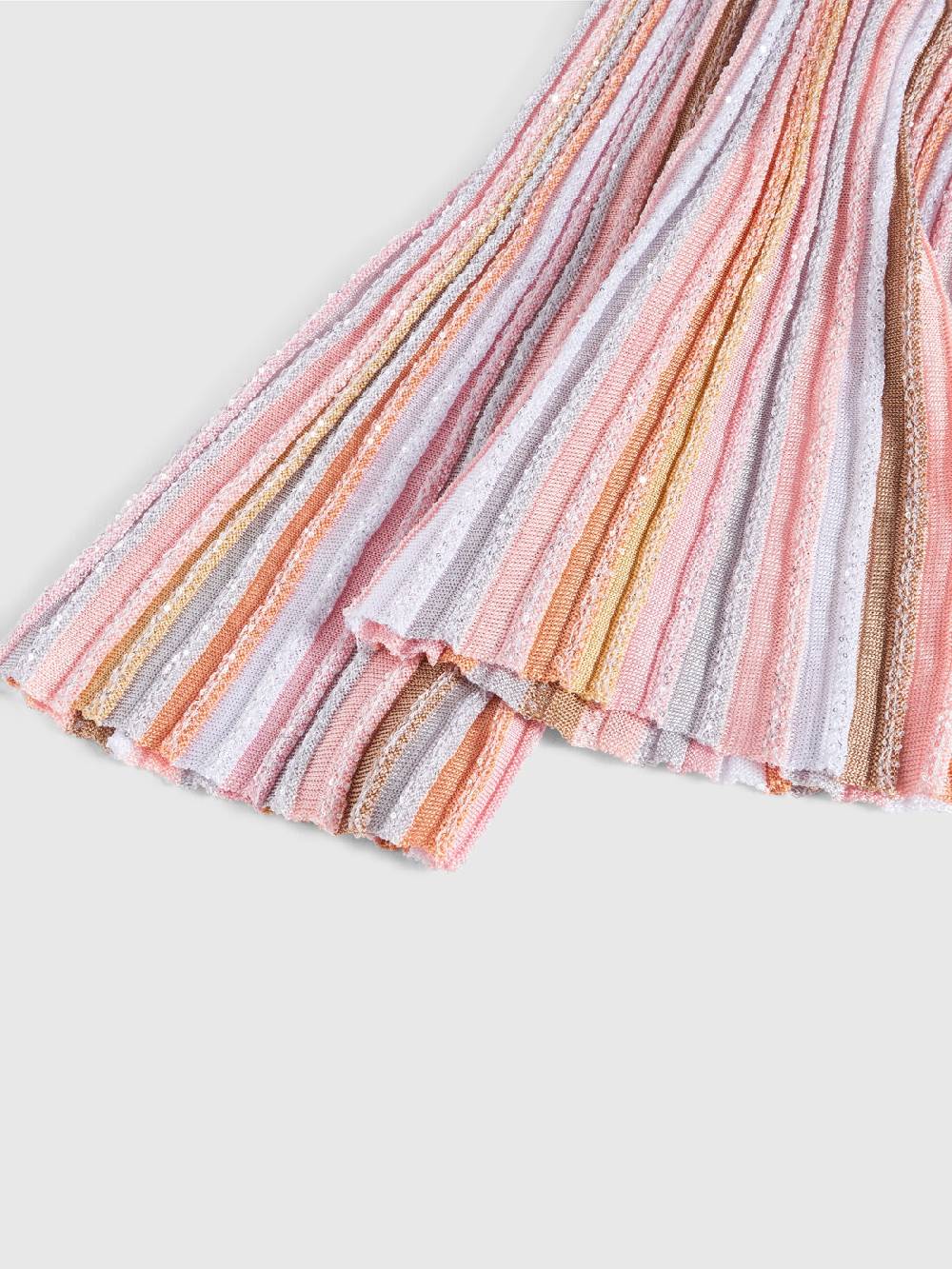 Missoni Pantaloni in maglia di viscosa plissée con paillettes Saldi Di Fabbrica
