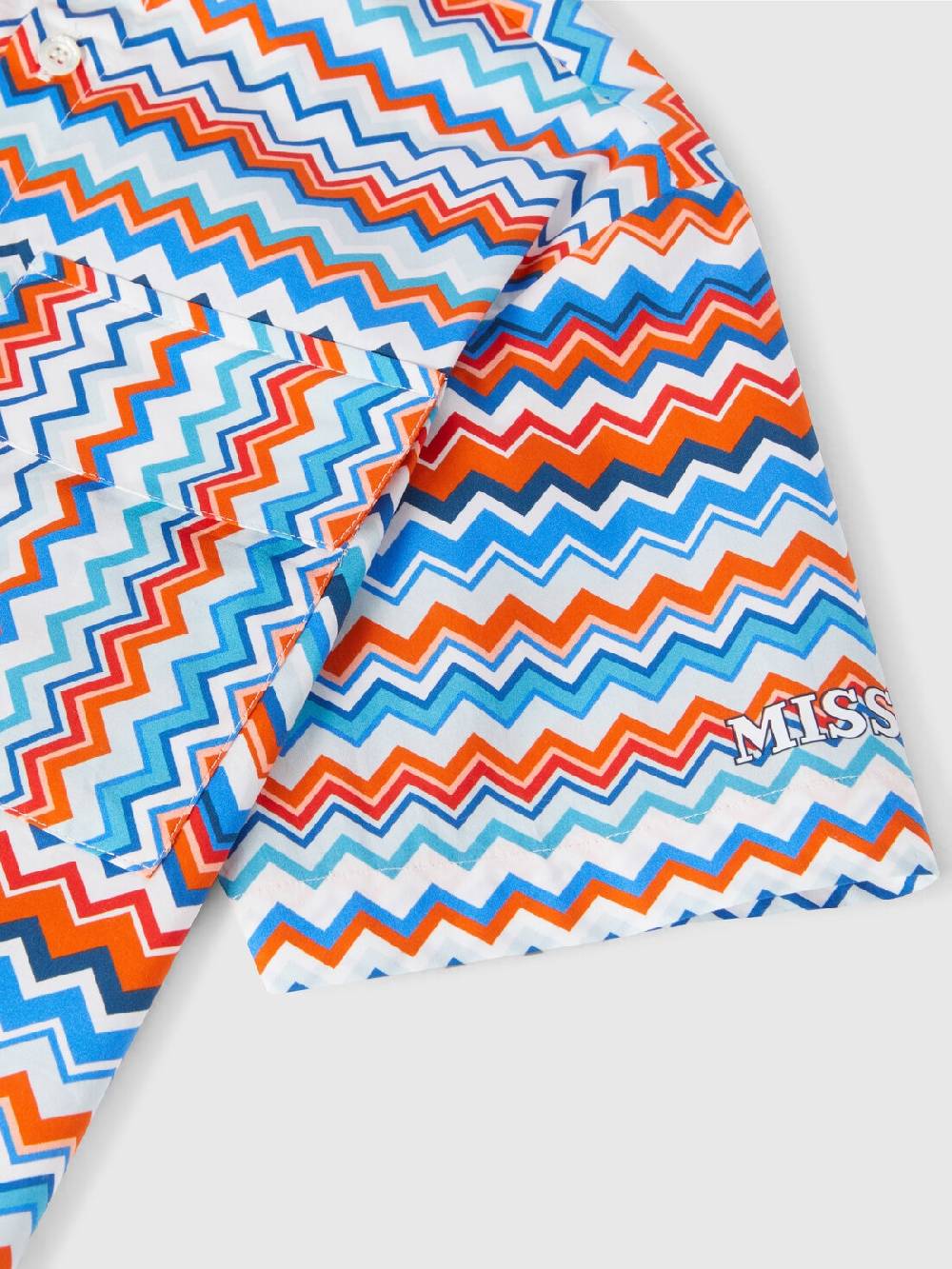 Missoni Camicia a maniche corte in cotone zig zag Negozio