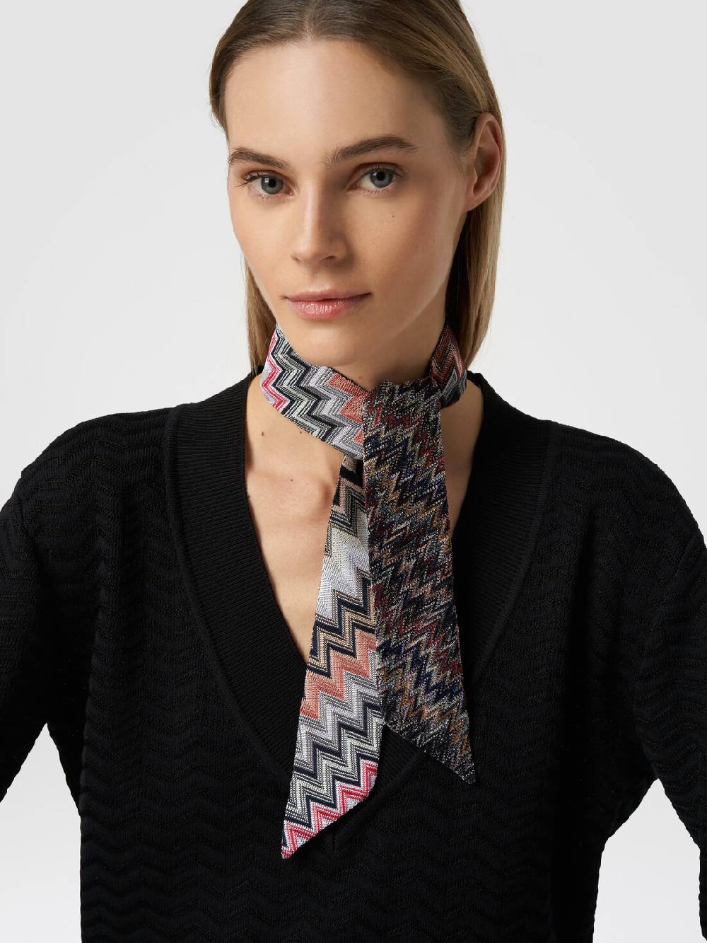 Missoni Foulard in cotone e viscosa zig zag Italia