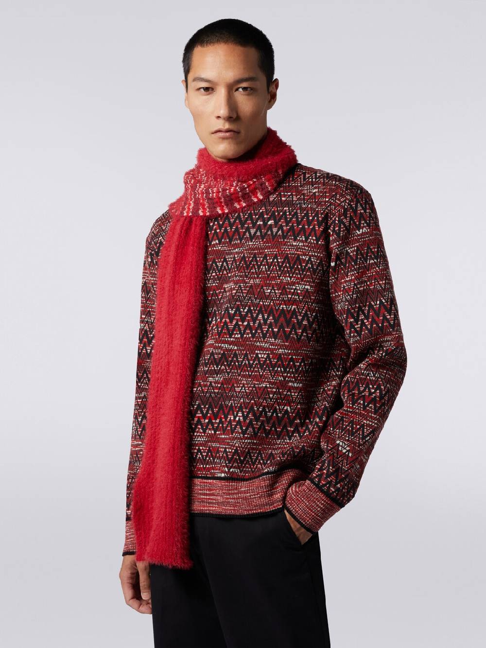 Missoni Sciarpa in misto lana a due facce Vendita