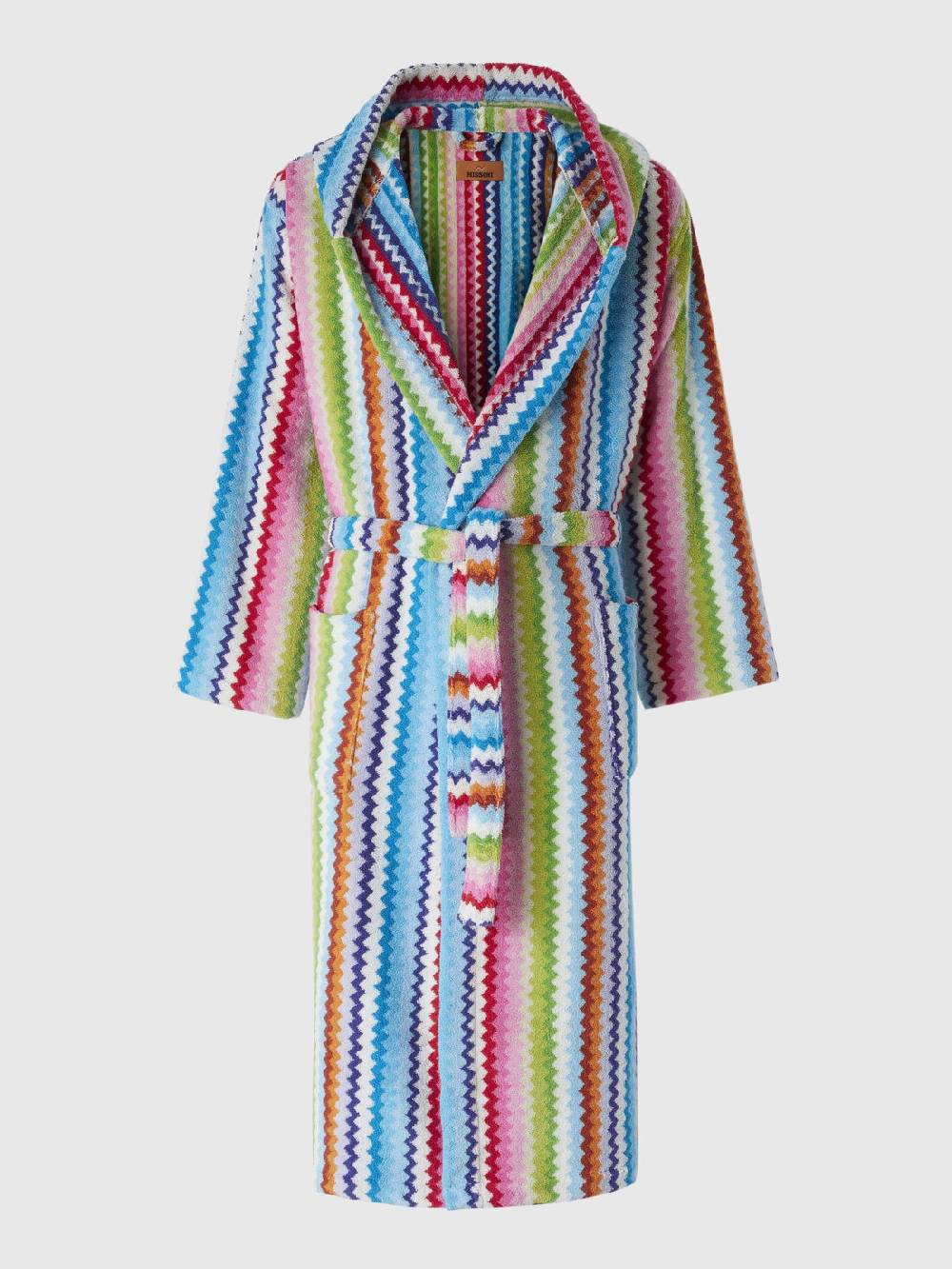 Missoni Accappatoio Riverbero in spugna di cotone zig zag 2025