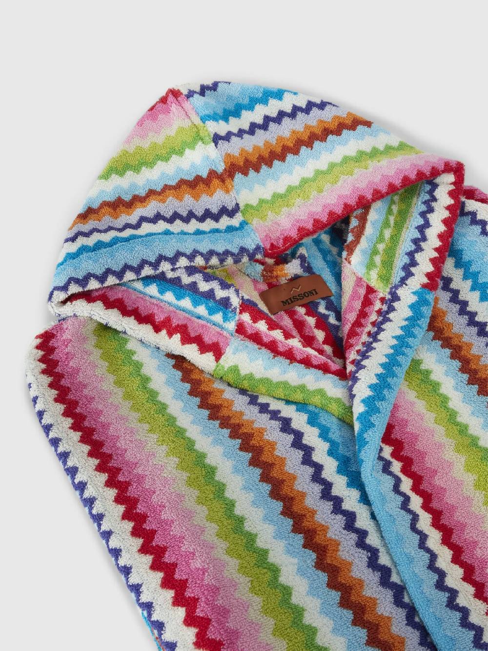 Missoni Accappatoio Riverbero in spugna di cotone zig zag 2025