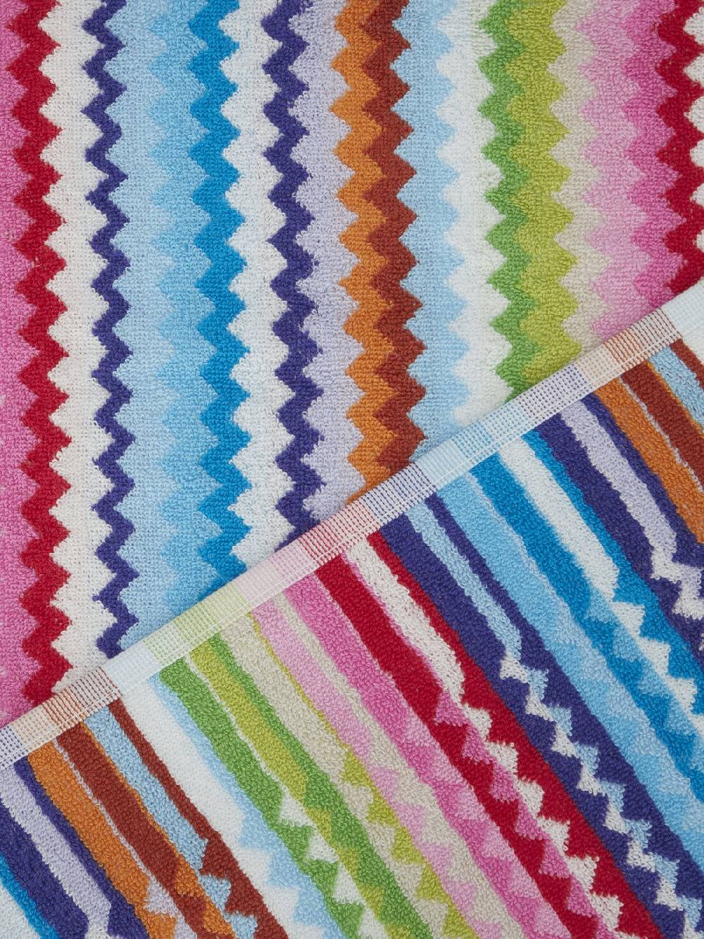 Missoni Set 5 pezzi di asciugamani da bagno Riverbero in spugna di cotone zig zag Consegna Veloce
