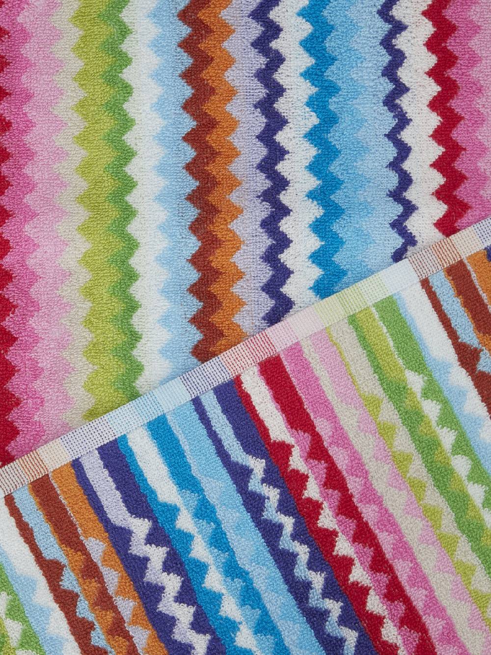 Missoni Set 2 pezzi di asciugamani da bagno Riverbero in spugna di cotone zig zag Promozione Limitata
