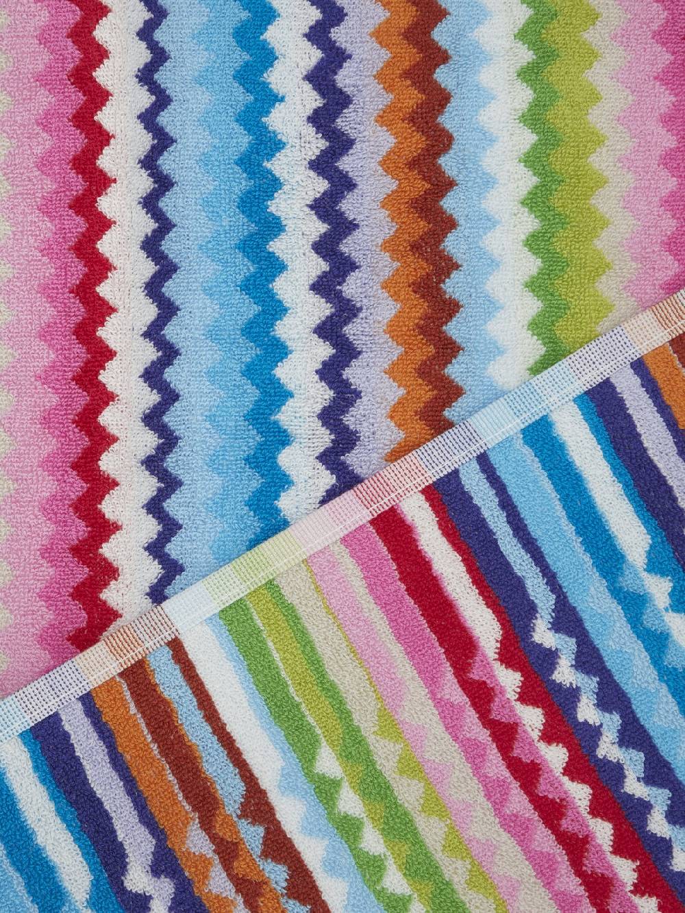 Missoni Set 3 pezzi di asciugamani da bagno Riverbero in spugna di cotone zig zag Fino Al -60%
