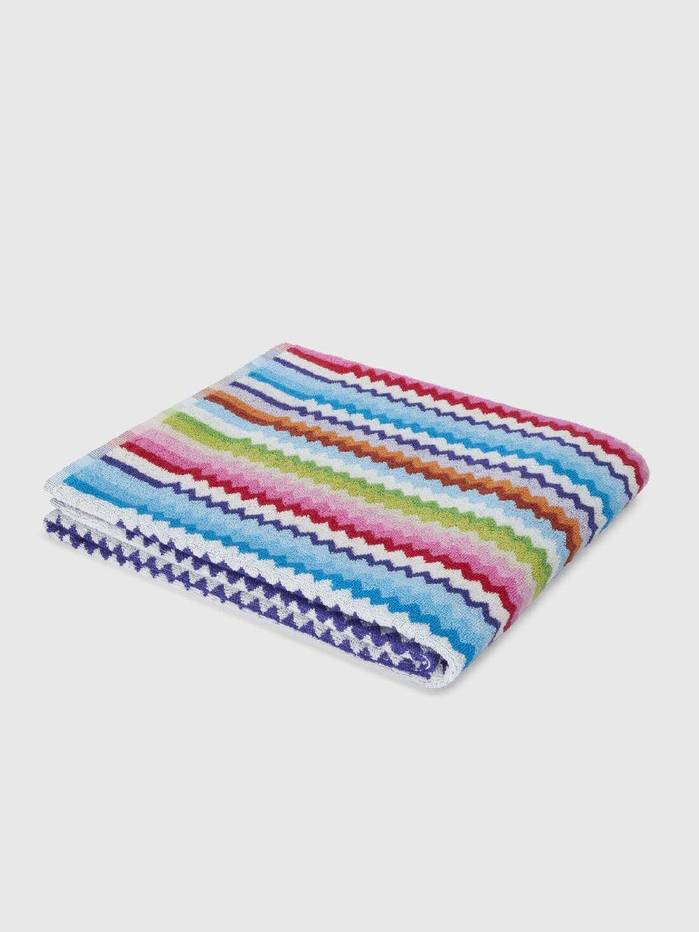Missoni Telo da bagno 150x100 cm Riverbero in spugna di cotone zig zag Shopping Online